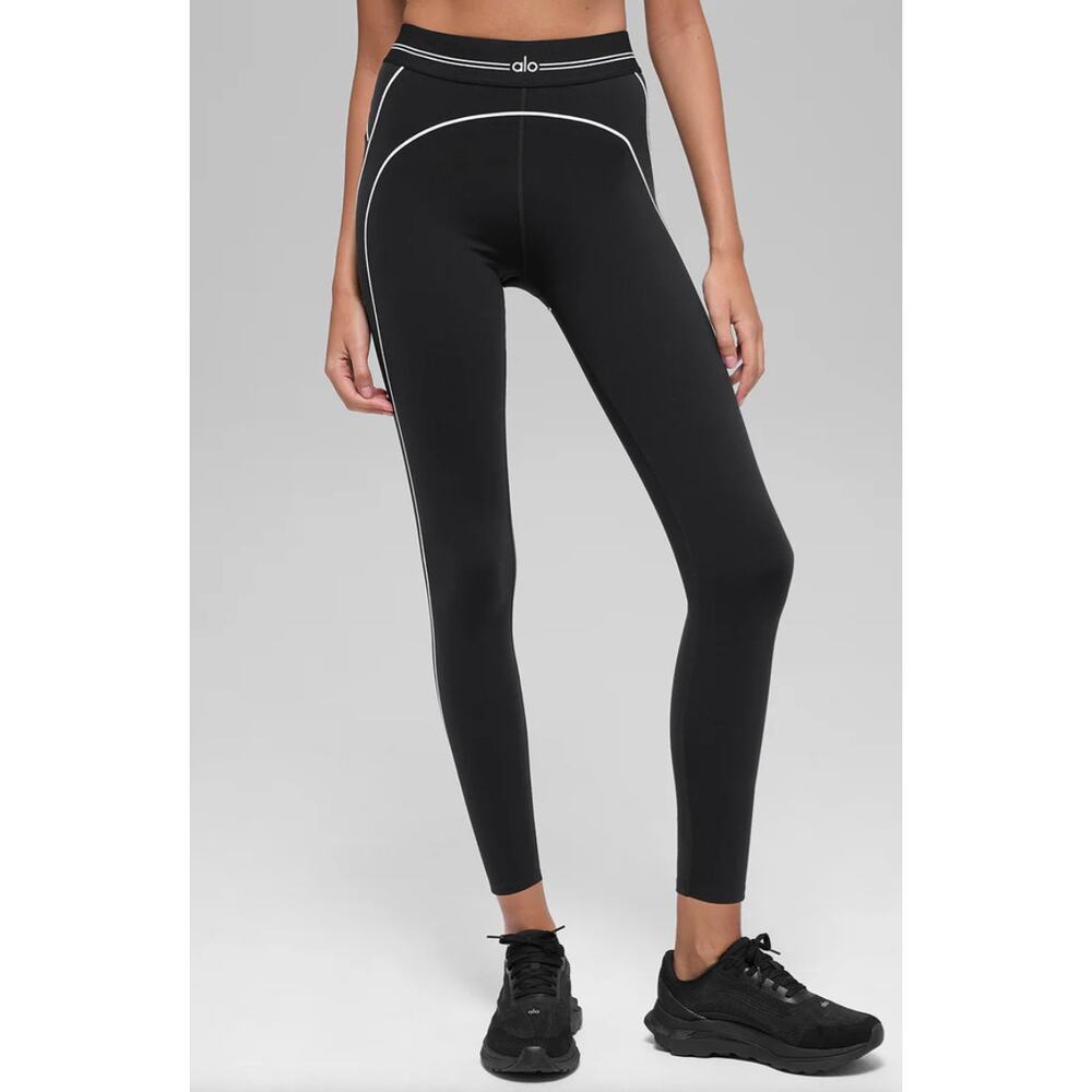 ALO Airbrush High-Waist 7/8 Heart Throb Legging NWT Size Large